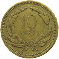 TURKEY 10 KURUS 1951  #s080 0391 - Turquie