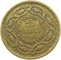 TUNISIA 5 FRANCS 1946  #s071 0013 - Tunisie