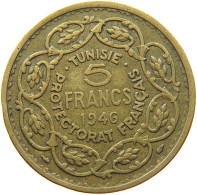 TUNISIA 5 FRANCS 1946  #s071 0011 - Tunisie