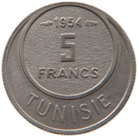 TUNISIA 5 FRANCS 1954  #c066 0053 - Tunisie