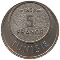 TUNISIA 5 FRANCS 1954  #s028 0235 - Tunisie