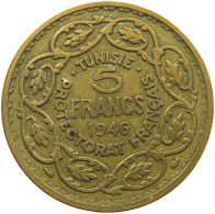 TUNISIA 5 FRANCS 1946  #a080 0799 - Tunisie