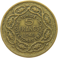 TUNISIA 5 FRANCS 1946  #a018 0785 - Tunisie