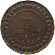 TUNISIA 5 CENTIMES 1917  #a095 0243 - Tunisie