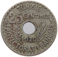 TUNISIA 25 CENTIMES 1920  #s040 0139 - Tunisie