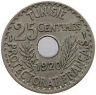 TUNISIA 25 CENTIMES 1920  #a089 0503 - Tunisie