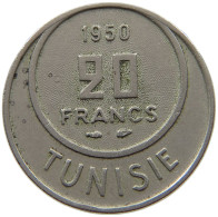 TUNISIA 20 FRANCS 1950  #a089 0707 - Tunisie