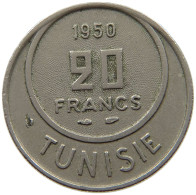 TUNISIA 20 FRANCS 1950  #a089 0705 - Tunisie