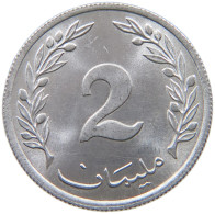 TUNISIA 2 MILLIEMES 1960  #a036 0377 - Tunisie