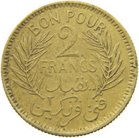 TUNISIA 2 FRANCS 1945  #s040 0801 - Tunisie