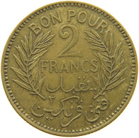 TUNISIA 2 FRANCS 1941  #a093 0717 - Tunisie