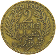 TUNISIA 2 FRANCS 1926  #a034 0345 - Tunisie