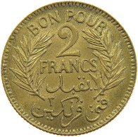 TUNISIA 2 FRANCS 1921  #c053 0177 - Tunisie