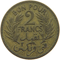 TUNISIA 2 FRANCS 1921  #a080 0881 - Tunisie