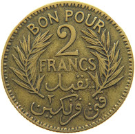 TUNISIA 2 FRANCS 1921  #a050 0361 - Tunisie