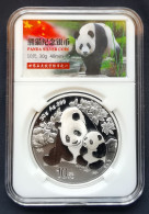 China 2024 CSIS MS70 Panda Silver Coin 30g  Panda Lable 1Pcs - China