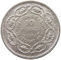 TUNISIA 10 FRANCS 1939  #c064 0551 - Tunisie