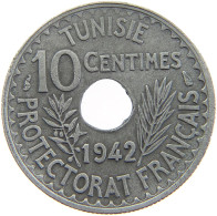 TUNISIA 10 CENTIMES 1942  #a086 0493 - Tunisie