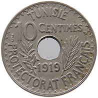 TUNISIA 10 CENTIMES 1919  #a090 0163 - Tunisie