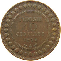 TUNISIA 10 CENTIMES 1917  #c009 0221 - Tunisie