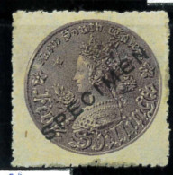 P2075 - NEW SOUTH WALES , SG 174 OR 183 , 5 SHILLING MLH , OVERPRINT SPECIMEN. VERY FRESH AND RARE - Mint Stamps