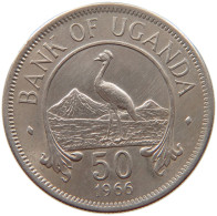 UGANDA 50 CENTS 1966  #c063 0421 - Ouganda