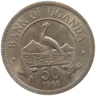 UGANDA 50 CENTS 1966  #s028 0139 - Oeganda
