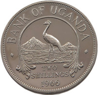 UGANDA 2 SHILLINGS 1966  #sm07 0257 - Oeganda