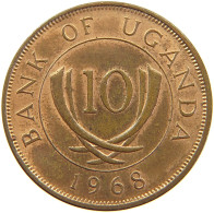 UGANDA 10 CENTS 1968  #s029 0273 - Ouganda