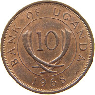 UGANDA 10 CENTS 1968  #s062 0125 - Oeganda