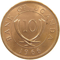 UGANDA 10 CENTS 1966  #c032 0639 - Uganda