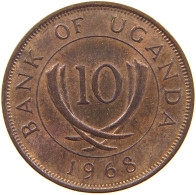 UGANDA 10 CENTS 1968  #c071 0361 - Ouganda