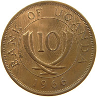 UGANDA 10 CENTS 1966  #s013 0035 - Oeganda