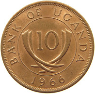 UGANDA 10 CENTS 1966  #a095 0359 - Oeganda