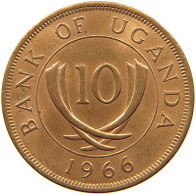 UGANDA 10 CENTS 1966  #a095 0359 - Uganda