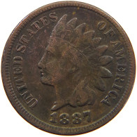UNITED STATES OF AMERICA CENT 1887 INDIAN HEAD #a013 0335 - 1859-1909: Indian Head