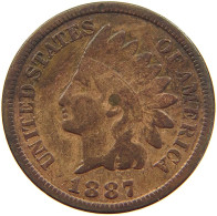 UNITED STATES OF AMERICA CENT 1887 INDIAN HEAD #a013 0311 - 1859-1909: Indian Head