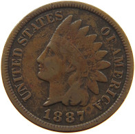 UNITED STATES OF AMERICA CENT 1887 INDIAN HEAD #a013 0369 - 1859-1909: Indian Head