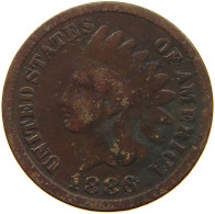 UNITED STATES OF AMERICA CENT 1886 INDIAN HEAD #s063 0409 - 1859-1909: Indian Head