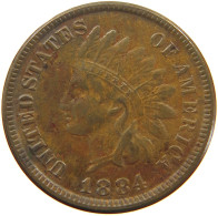UNITED STATES OF AMERICA CENT 1884 INDIAN HEAD #t140 0335 - 1859-1909: Indian Head