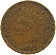 UNITED STATES OF AMERICA CENT 1881 INDIAN HEAD #t140 0333 - 1859-1909: Indian Head