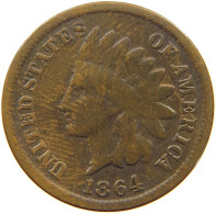 UNITED STATES OF AMERICA CENT 1864 INDIAN HEAD #a013 0353 - 1859-1909: Indian Head