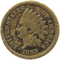 UNITED STATES OF AMERICA CENT 1863 INDIAN HEAD #t018 0235 - 1859-1909: Indian Head