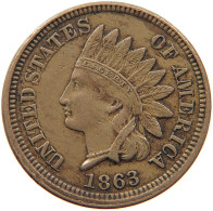 UNITED STATES OF AMERICA CENT 1863 INDIAN HEAD #t143 0431 - 1859-1909: Indian Head
