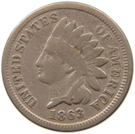 UNITED STATES OF AMERICA CENT 1863 INDIAN HEAD #t001 0255 - 1859-1909: Indian Head