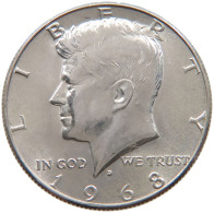 UNITED STATES OF AMERICA 1/2 DOLLAR 1968 D KENNEDY #a063 0695 - 1964-…: Kennedy