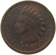 UNITED STATES OF AMERICA CENT 1904 INDIAN HEAD #s063 0363 - 1859-1909: Indian Head