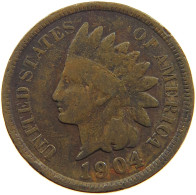 UNITED STATES OF AMERICA CENT 1904 INDIAN HEAD #a063 0265 - 1859-1909: Indian Head