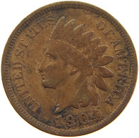 UNITED STATES OF AMERICA CENT 1904 INDIAN HEAD #c063 0213 - 1859-1909: Indian Head