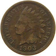 UNITED STATES OF AMERICA CENT 1903 INDIAN HEAD #s063 0477 - 1859-1909: Indian Head